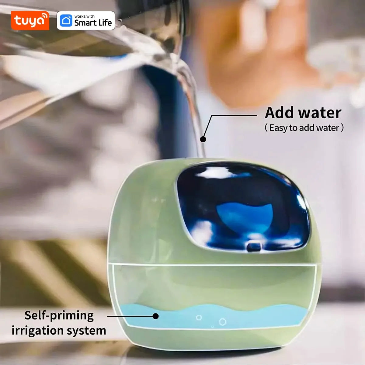 Transform Your Plant Care with the Tuya Ivy Smart Planter: 49+ Expressions, 7 Smart Sensors, and AI Technology for Effortless Gardening Fun