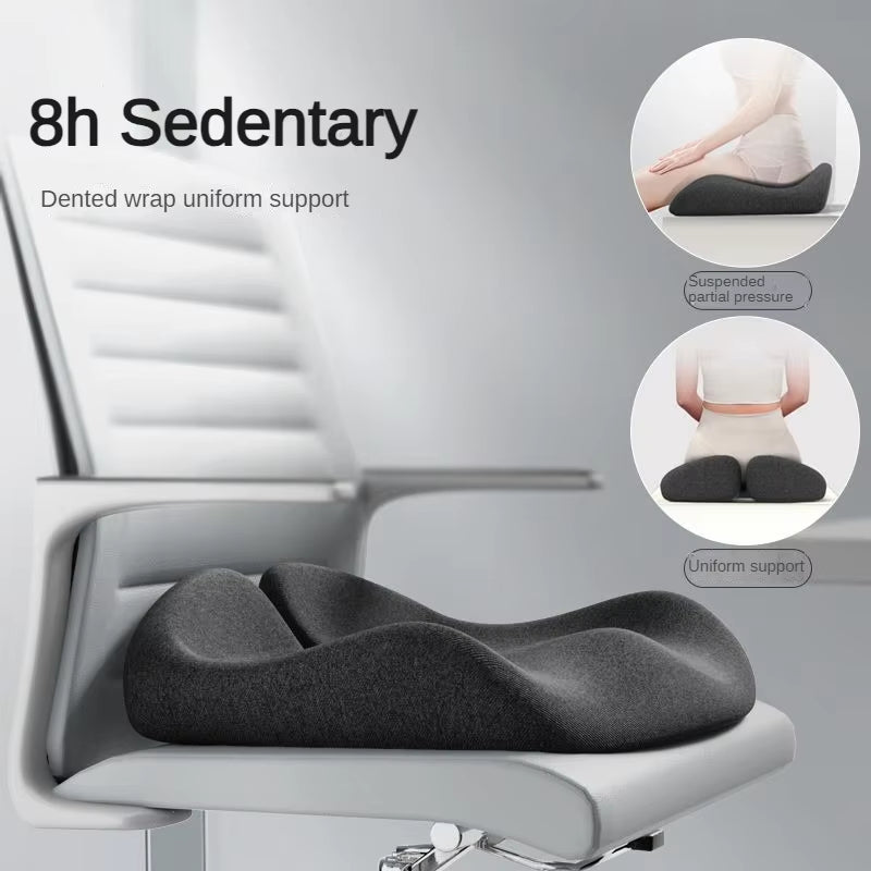 Ergonomic Memory Foam Seat Cushion for Enhanced Comfort and Back Pain Relief in Office and Car