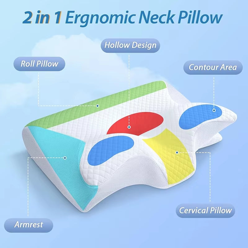 Ergonomic Memory Foam Cervical Pillow for Enhanced Sleep Quality