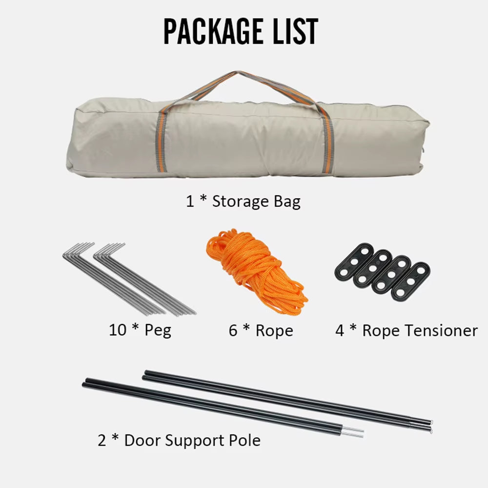 Instant Pop-Up Trekking Tent for Family Adventures - Easy Setup, Spacious & Durable