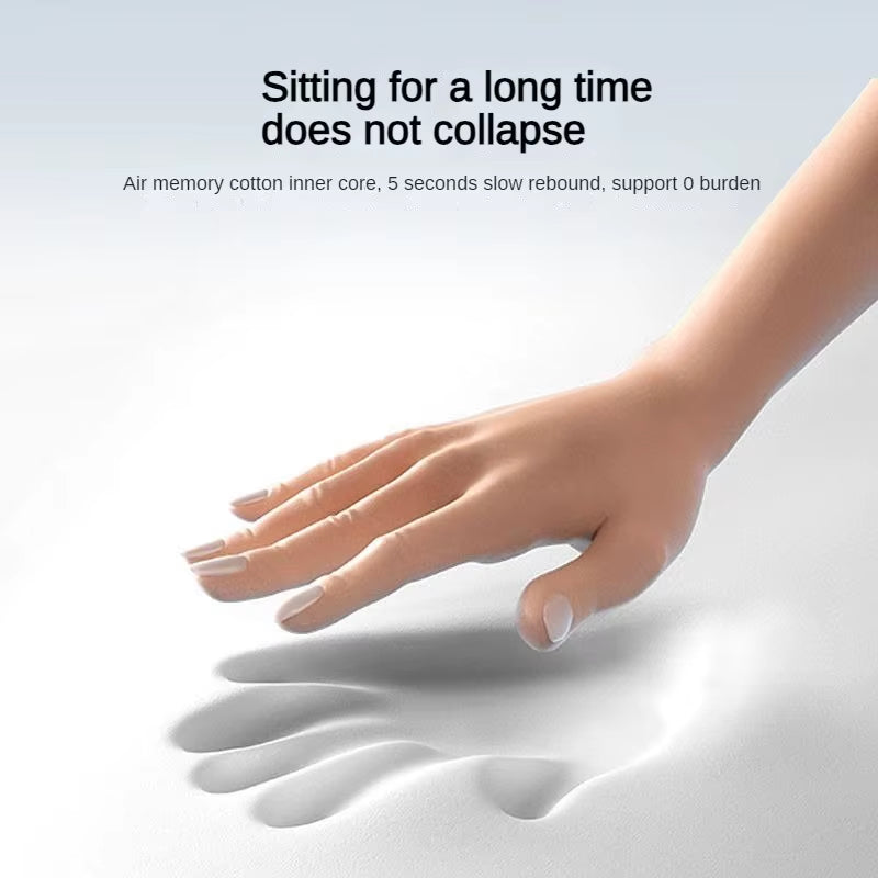 Ergonomic Memory Foam Seat Cushion for Enhanced Comfort and Back Pain Relief in Office and Car