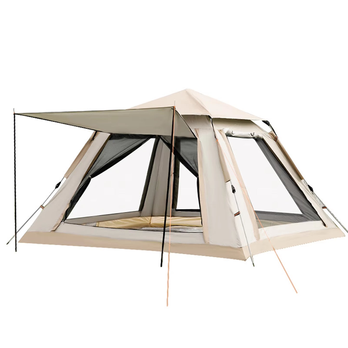 Instant Pop-Up Trekking Tent for Family Adventures - Easy Setup, Spacious & Durable
