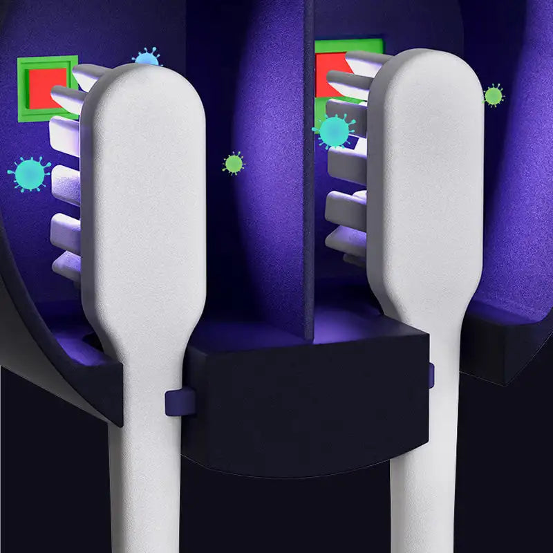 UV Toothbrush Sanitizer with Intelligent Sensing and Dual Compartments for Ultimate Hygiene