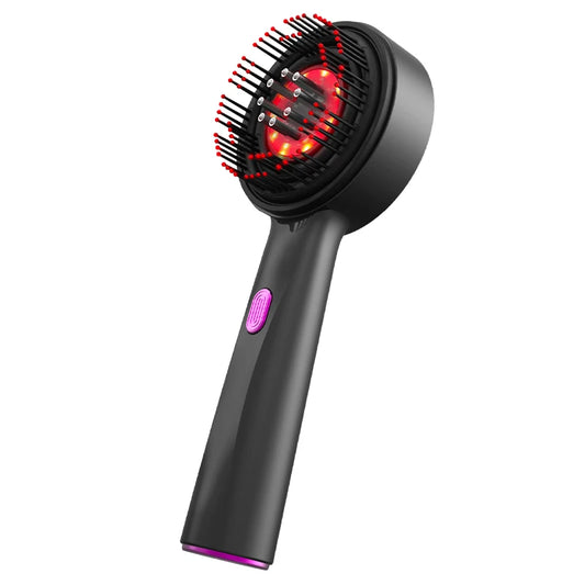 Electric Vibration Massage Comb with Red Light Therapy for Enhanced Hair Growth and Scalp Health