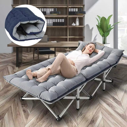 Ultimate Portable Folding Camping Cot - Heavy Duty Outdoor Bed for Adults - Perfect for Camping, Beach, and RV Adventures - Supports Up to 200KG