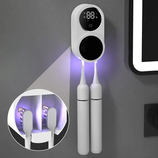 UV Toothbrush Sanitizer with Intelligent Sensing and Dual Compartments for Ultimate Hygiene