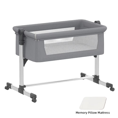 Versatile Bedside Baby Cot with Rocking Feature for Comfortable and Cozy Sleep