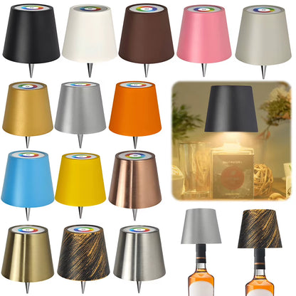 Elegant Wireless Bottle Table Lamp with Touch Dimming