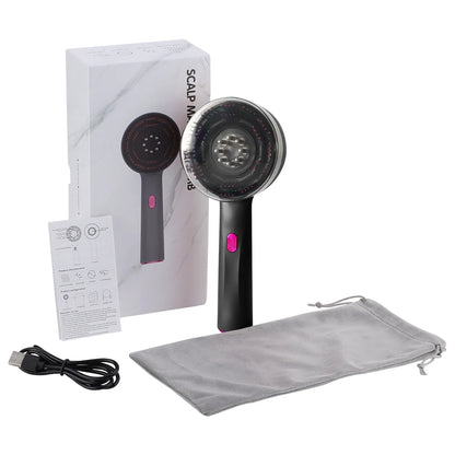 Electric Vibration Massage Comb with Red Light Therapy for Enhanced Hair Growth and Scalp Health