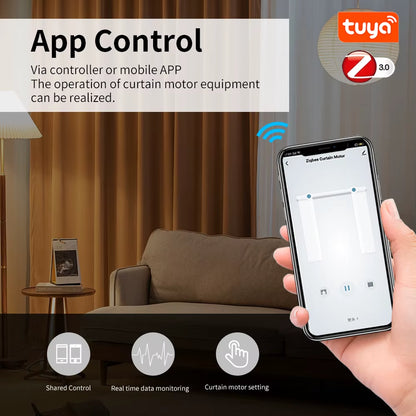SmartHome Automated Curtain Opener – Voice & App Controlled