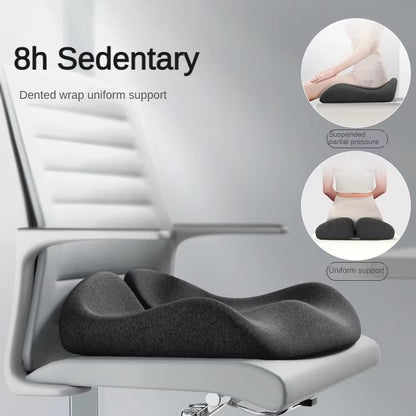 Ergonomic Memory Foam Seat Cushion for Enhanced Comfort and Back Pain Relief in Office and Car