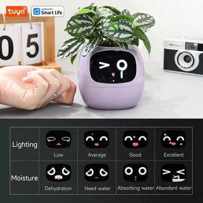Transform Your Plant Care with the Tuya Ivy Smart Planter: 49+ Expressions, 7 Smart Sensors, and AI Technology for Effortless Gardening Fun